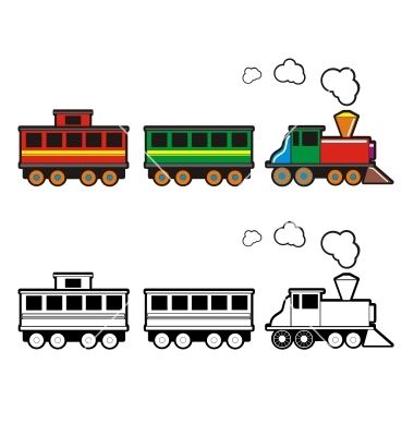 380x400 Toy Train Vector 243976