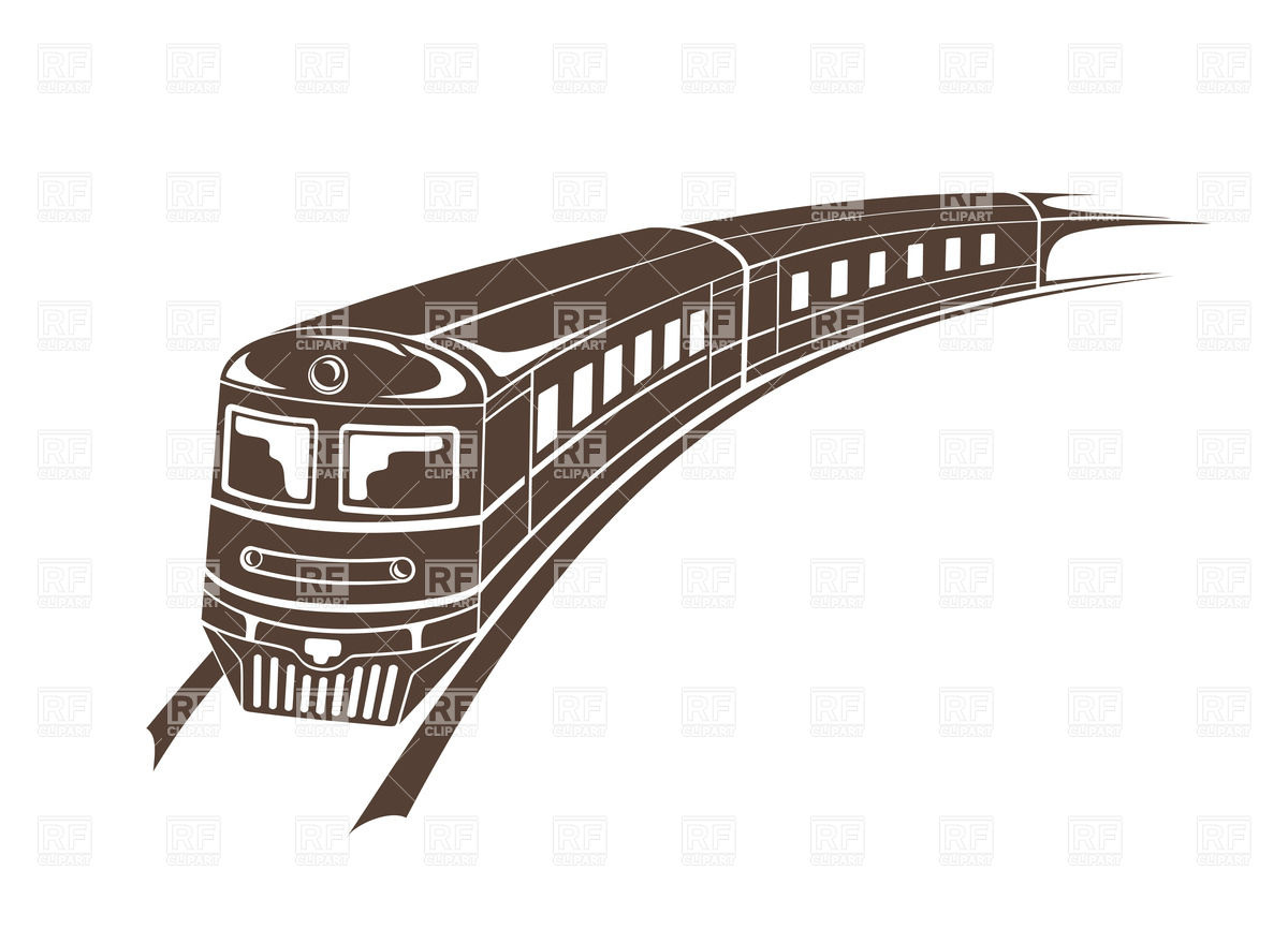 1200x866 Simple Illustration Of Modern Train Vector Image Vector Artwork