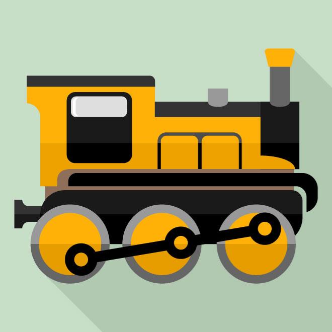 660x660 Train Vector Graphics