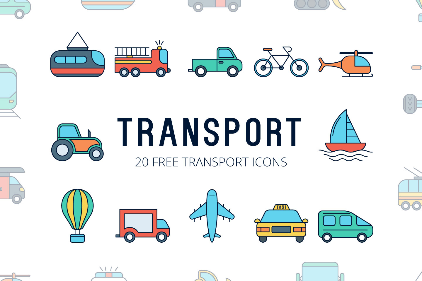 1440x960 Transport Vector Free Icon Set
