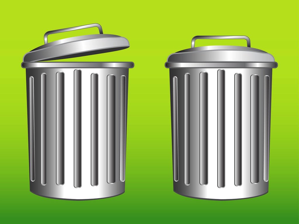 1024x768 Metal Trash Bins Vector Art Amp Graphics