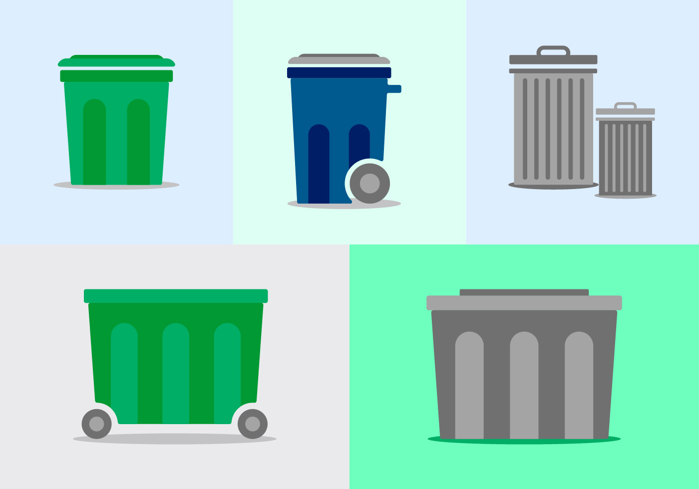 1400x980 Dumpster Vector Pack