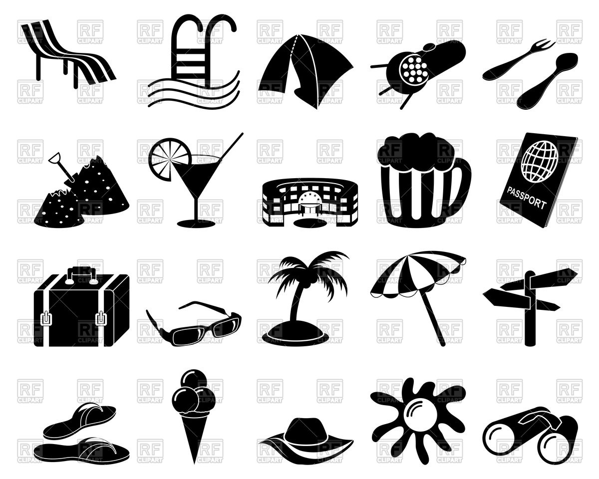 1200x960 Set Of Travel Icons Vector Image Vector Artwork Of Signs