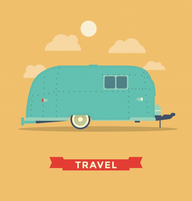 626x658 Camping Trailer Vector Free Download