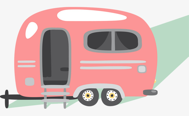 650x400 Cute Pink Car Chart, Rv Camping, Trailer, Houses Png And Vector
