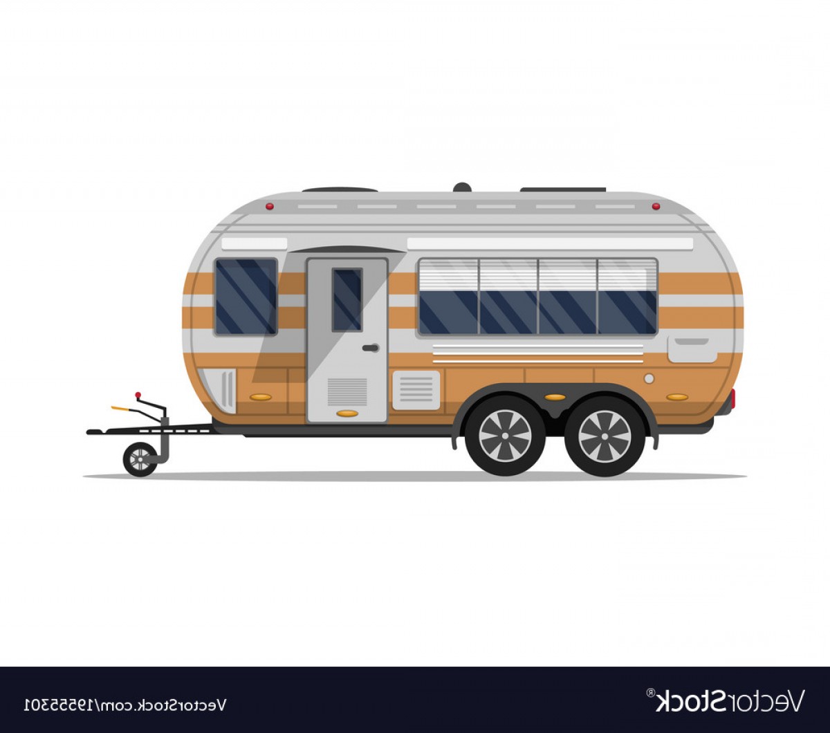 1200x1060 Big Modern Travel Trailer Isolated Icon Vector Sohadacouri