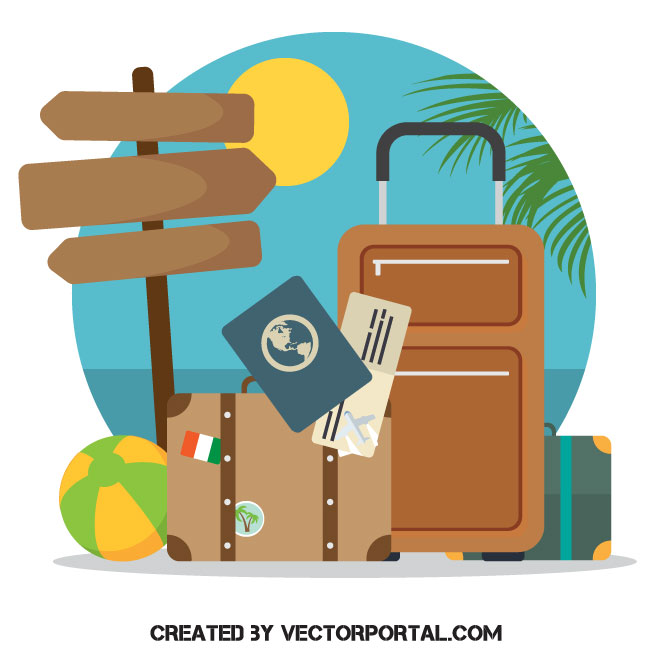 660x660 Ready To Travel Vector Concept