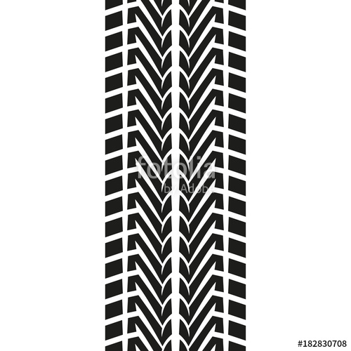 500x500 Tire Tread Or Track Isolated On White Background. Tyre Print