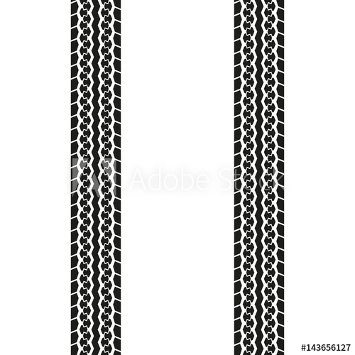 500x500 Tire Tread Or Tracks Isolated On White Background. Tyre Print