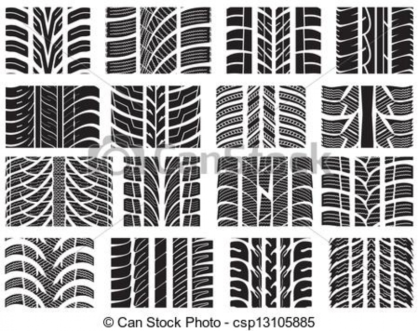 820x648 Tire Tread Patterns Clipart Image