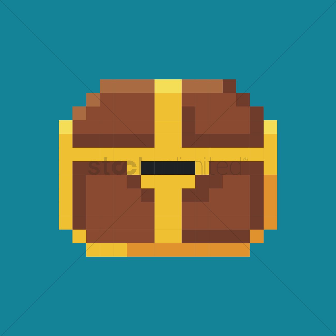 1300x1300 Treasure Chest Vector Image