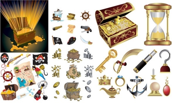 587x352 Treasure Chest Free Vector Download (130 Free Vector) For