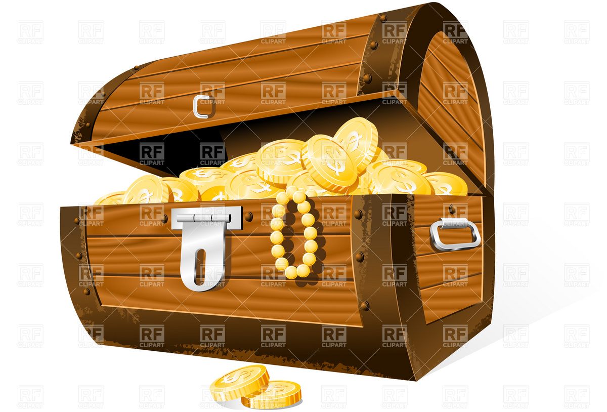 1200x814 Opened Treasure Chest Vector Image Vector Artwork Of Objects