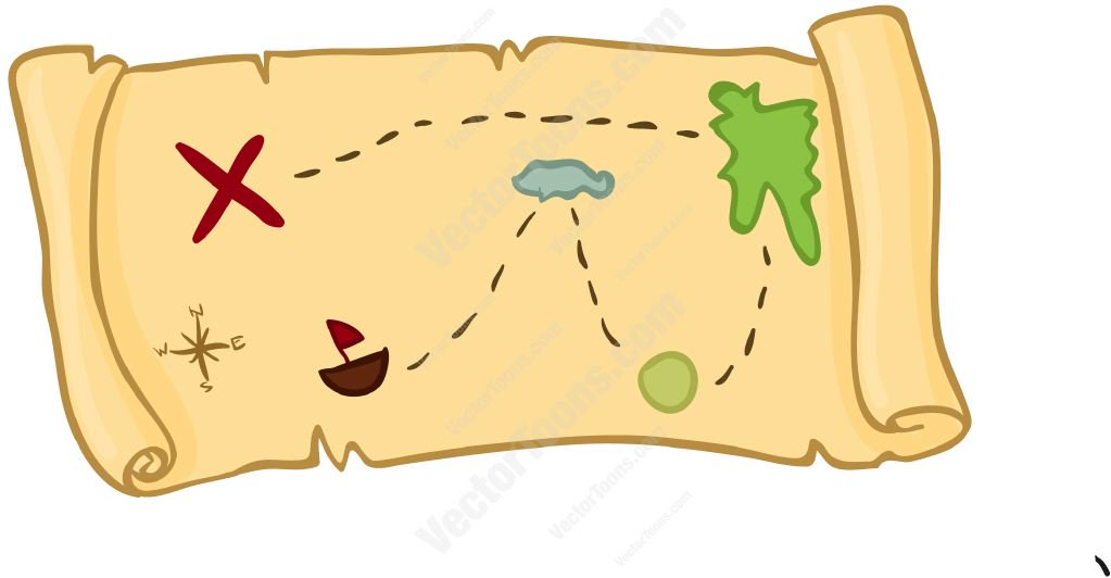 1023x532 Treasure Map Clipart By Vector Toons