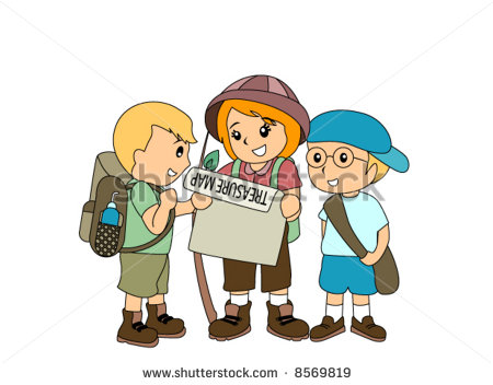 450x352 Children Hunting Treasure Vector 8569819 Shutterstock Clipart