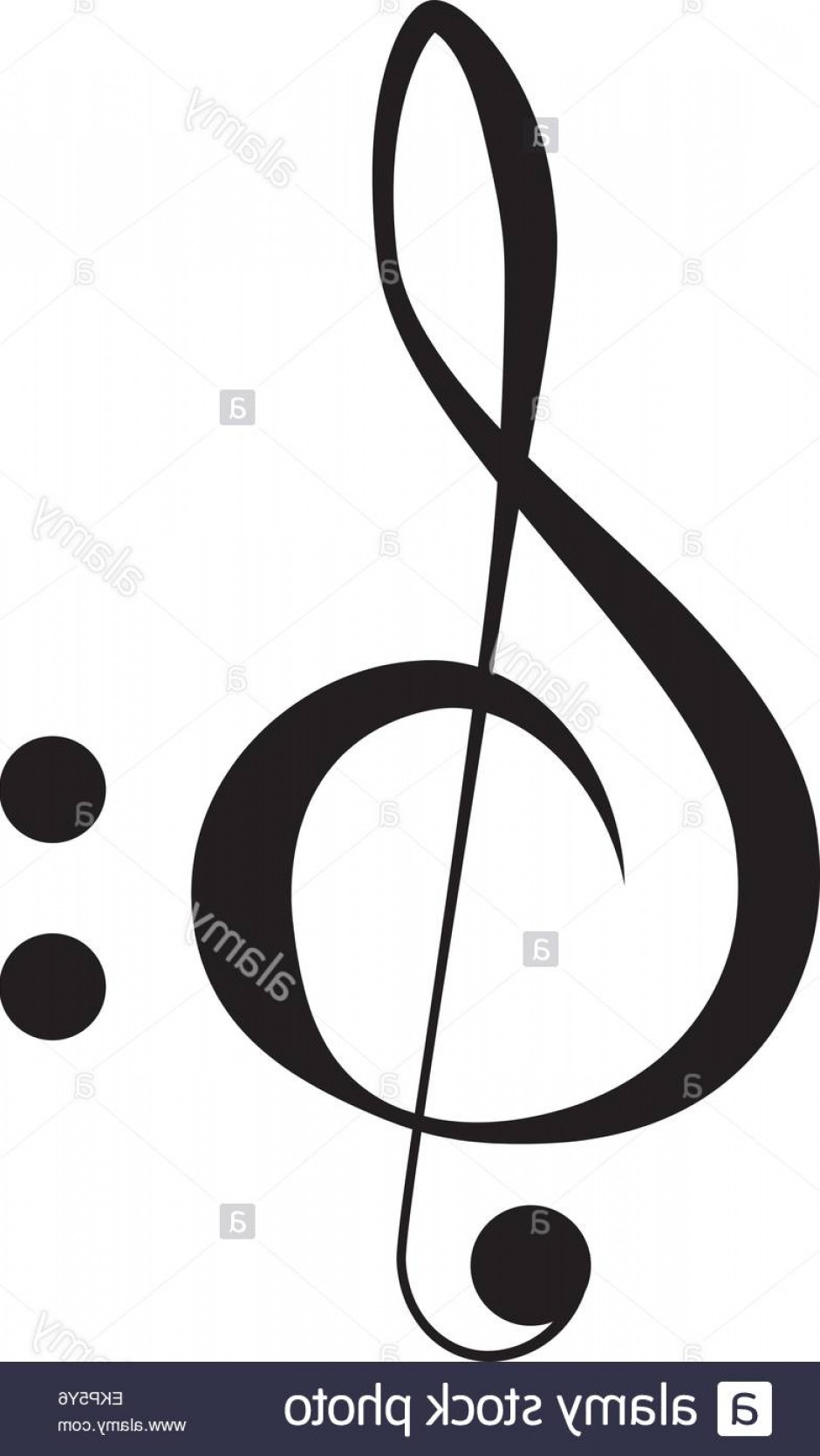 940x1668 Stock Photo Treble Clef Vector Image Isolated On White Background