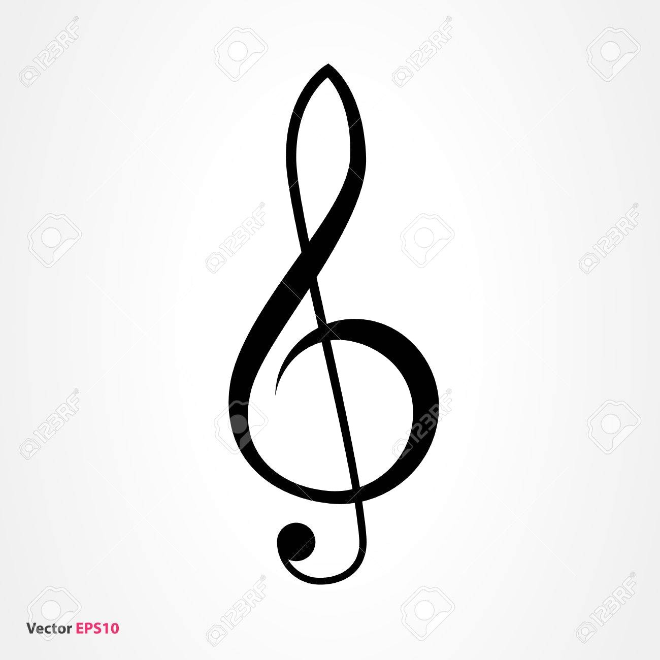 1300x1300 59688510 Treble Clef Vector Icon 12