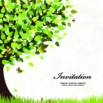 340x340 Elegant Tree Background Vector Free Vector In Adobe Illustrator Ai