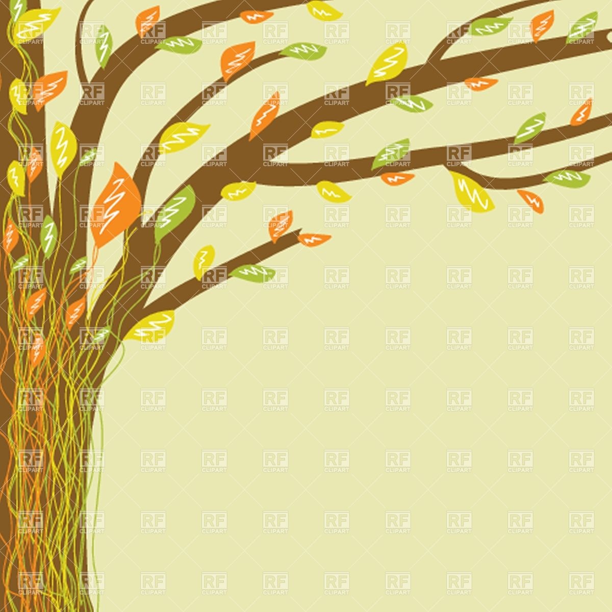 1200x1200 Abstract Tree Background Vector Image Vector Artwork Of