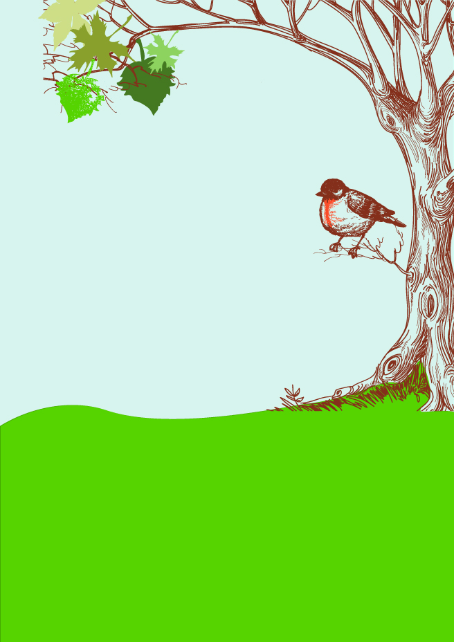 656x928 Bird On Tree Background Vector Vector Art Amp Graphics