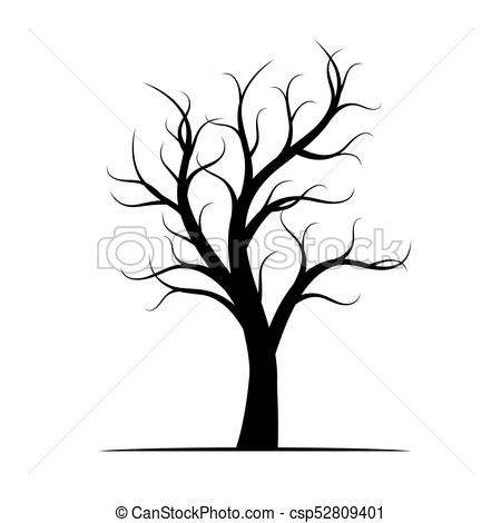 450x470 Winter Tree Drawing