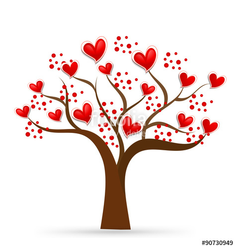 475x500 Tree Heart Love Logo Vector Stock Image And Royalty Free Vector