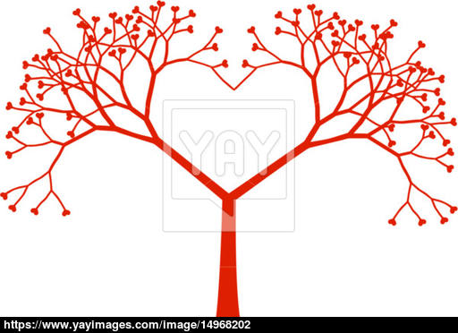 512x372 Tree Heart, Vector Vector
