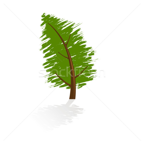 600x600 Grunge Tree Icon Vector Illustration Vadym Nechyporenko (Wad
