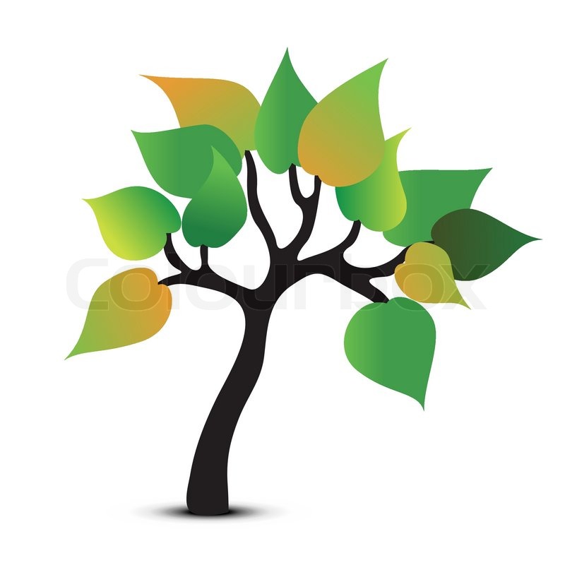 800x800 Tree Abstract Symbol Vector Icon Stock Vector Colourbox