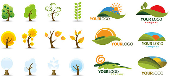 575x257 Icon And Logo Trees Vector Free Vector In Encapsulated Postscript