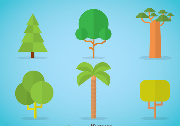 632x443 Tree Flat Icons Vector Free Vector Download 367685 Cannypic
