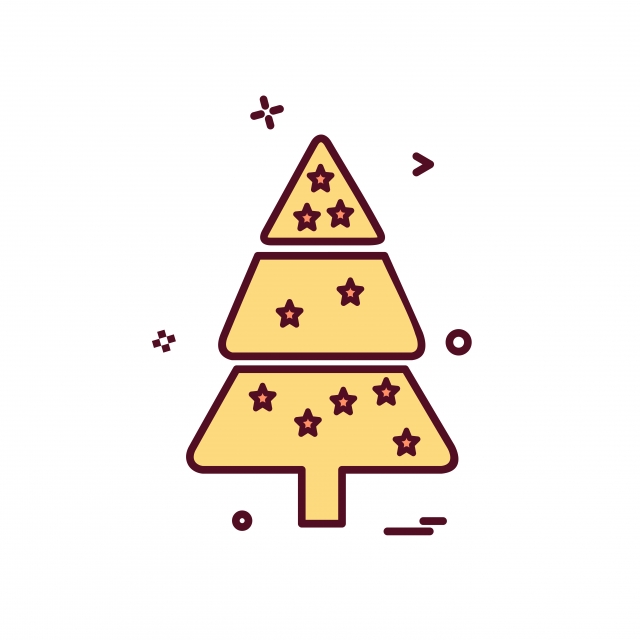 640x640 Christmas Tree Icon Design Vector, Vector, Christmas, Design Png