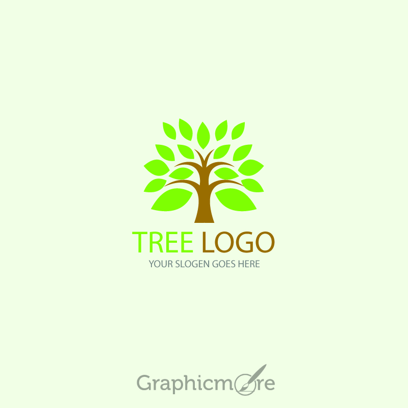 800x800 Tree Logo Design Template Free Vector File By Graphicmore