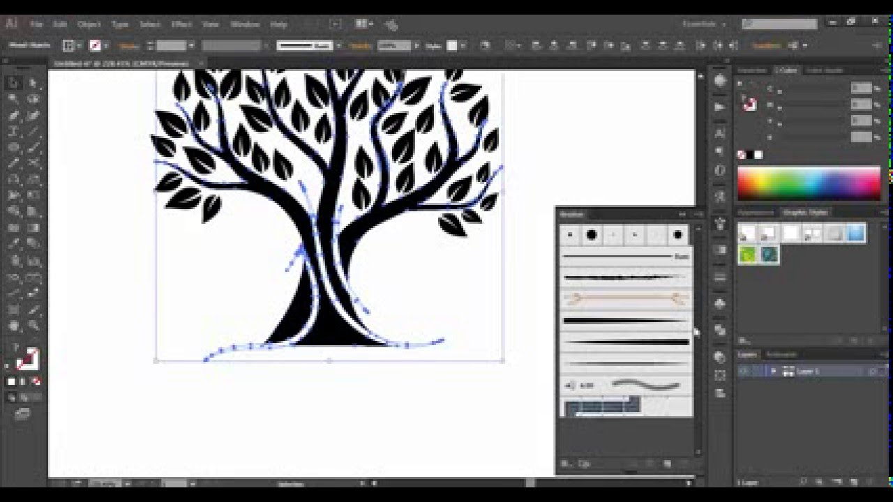 1280x720 Vector Tree Logo Tutorial