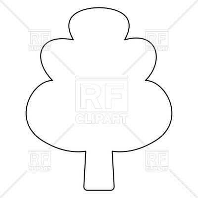 400x400 Tree Outline Vector Image Vector Artwork Of Objects Serhii435