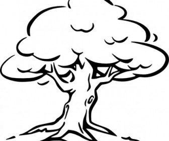 336x280 Vector Tree Outline Vector Clip Art