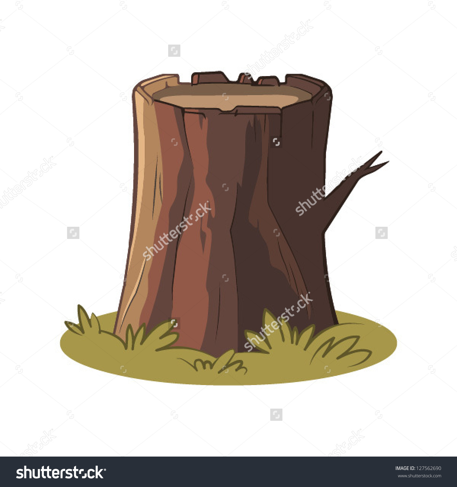 1500x1600 Old Tree Stump Clipart
