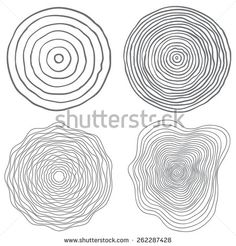 236x246 Tree Rings. Saw Cut Tree Trunk Vector. Trunks Tree
