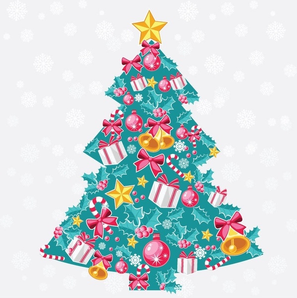 598x600 Abstract Christmas Tree