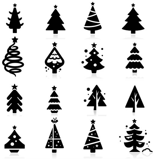 511x529 Christmas Tree Silhouette Search Results Free Vector Graphics