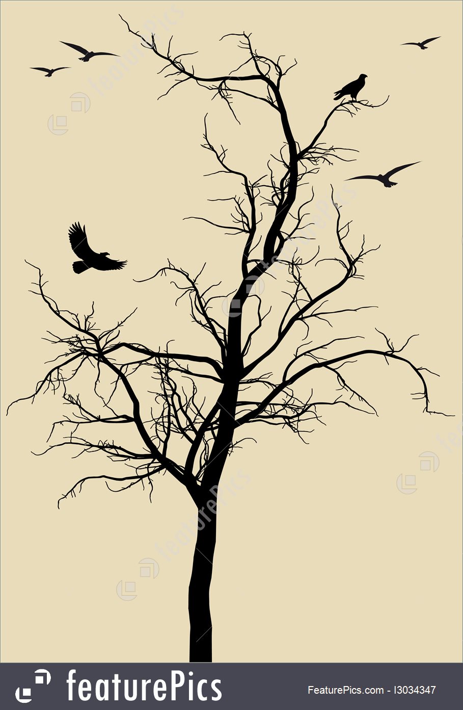 909x1392 Plants Black Tree, Vector