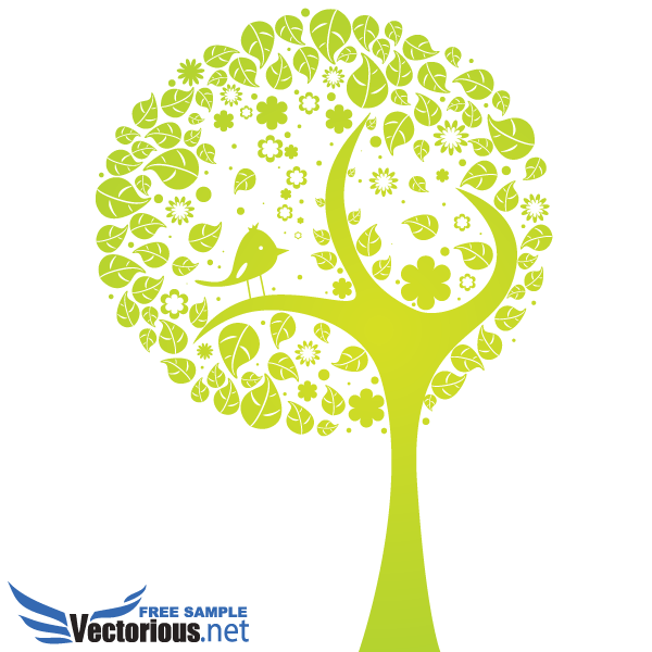 600x600 Free Vector Abstract Tree Tree Vector Image