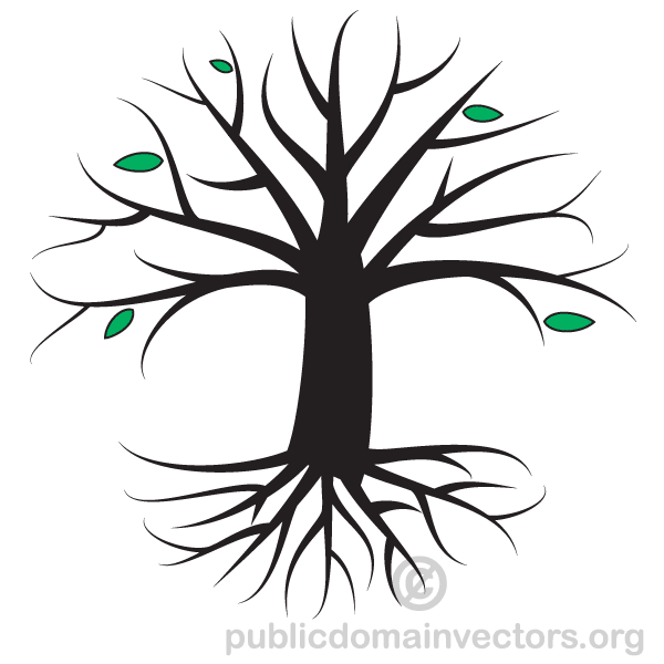 600x600 Free Vector Art Tree Silhouette 123freevectors