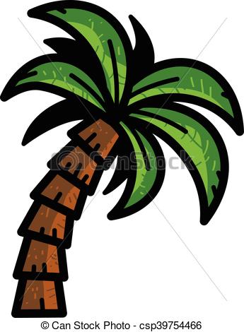 345x470 Tropical Palm Tree Vector.