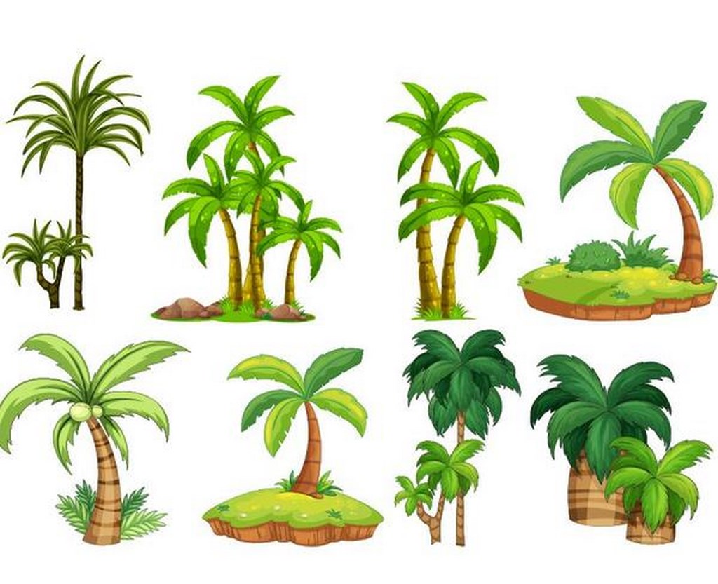 1024x833 Cartoon Tree Vector Free Download Eps Files