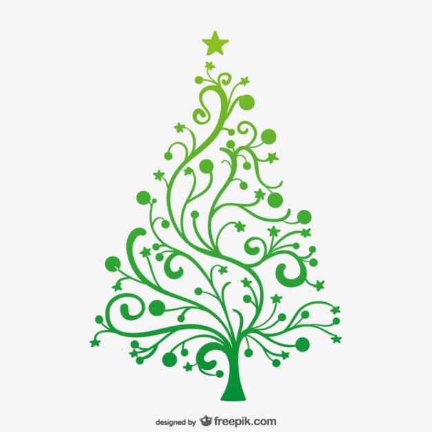626x626 Minimalist Green Christmas Tree Vector Free Vector Download In