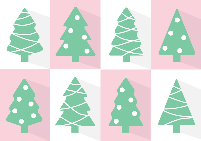 700x490 Free Christmas Tree Vector Art