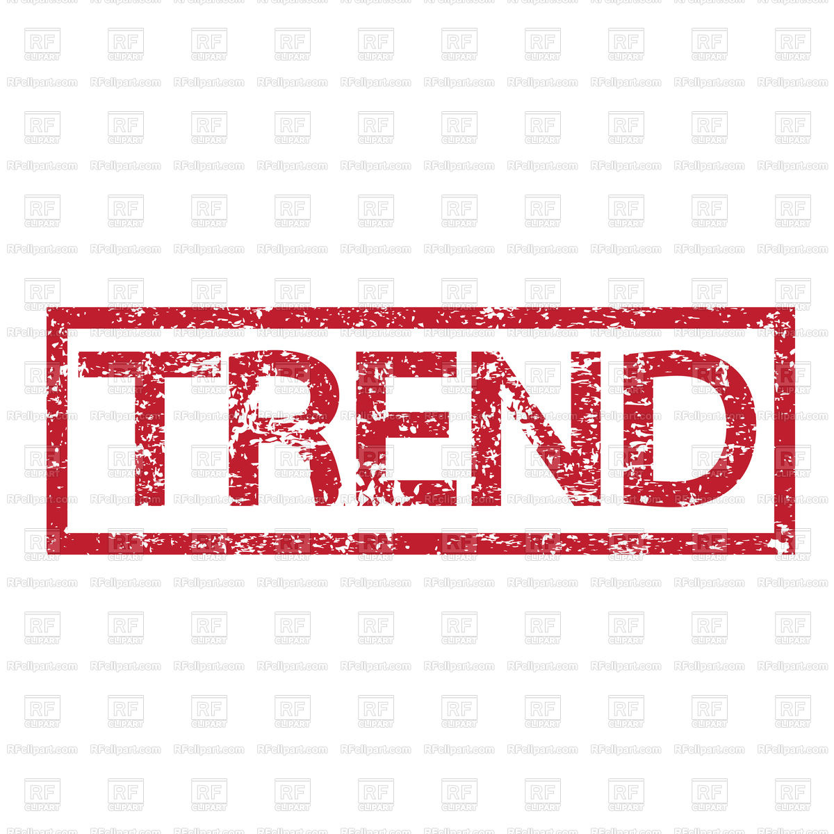 1200x1200 Stamp Text Trend Vector Image Vector Artwork Of Fonts Amp Type