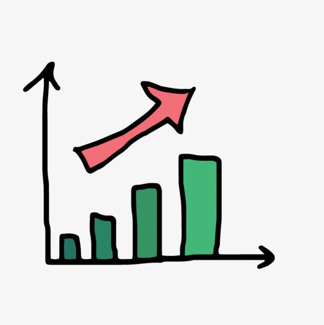 650x651 Vector Chart Material Upward Trend, Vector, Vector Material