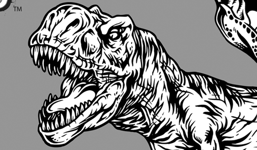 512x300 T Rex Skeleton Clip Art